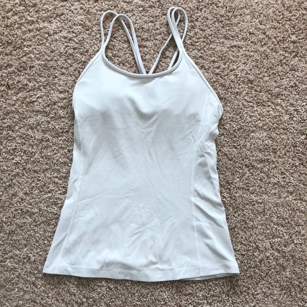 Lululemon white workout top